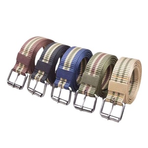 Ceinture en tissu à 16 trous pour extérieur, décontractée, avec boucle à ardillon, en polypropylène (PP) étiré, pour pantalon, tendance, polypropylène PP transfrontalier - Product Image 5