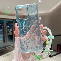 Pour Honor X8B X7B X6S étui de téléphone portable à paillettes avec Bracelet TPU-PC étuis antichoc robustes 360 forro de telefonos