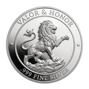Moneta Commemorativa Personalizzata in Argento Puro .999 da 1oz, Serie Animali con Design Leone in Piedi, Prezzo all'Ingrosso Direttamente dal Produttore - Product Image 1