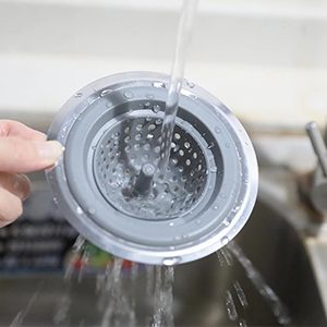 Ustensiles de cuisine : Panier égouttoir pliable en silicone pour évier, filtre anti-bouchon en maille, couvercle de vidange, passoire compatible lave-vaisselle - Product Image 5