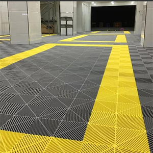 Tapis <span class=keywords><strong>de</strong></span> <span class=keywords><strong>sol</strong></span> pour garage <span class=keywords><strong>de</strong></span> lavage <span class=keywords><strong>de</strong></span> voitures, en <span class=keywords><strong>PVC</strong></span>, antidérapants, drainants, écologiques, à emboîtement rapide - Product Image 6