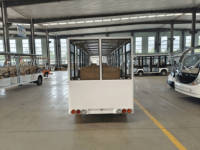Bus électrique de tourisme RENQI 23 places 72V 200AH 11KW Autonomie 100km pour sites panoramiques, stations balnéaires et parcs d'attractions 28km/h