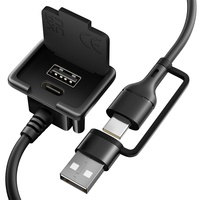 Kabel Ekstensi Pengisian Cepat USB & Type-C untuk Ransel, Aksesori 4-in-1