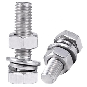 Tornillos y Tuercas Hexagonales de Acero Inoxidable A2-70 Personalizados OEM ODM, Tornillos M6 M8 M10 M12 M14 M16 M18 M20, Tornillos y Tuercas de Cabeza Hexagonal - Product Image 4