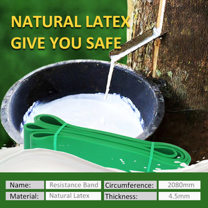 Fascia di resistenza Extra lunga in lattice di colore personalizzato Leggings alla rinfusa braccio alla caviglia 208cm fasce elastiche <span class=keywords><strong>per</strong></span> il Fitness - Product Image 4