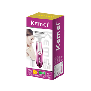 Kemei Depiladora Eléctrica 4 en 1 para Mujer, Afeitadora Facial Indolora, Bikini, Ingle Púbica, Recortadora de Pelo, Uso Doméstico, 4 en 1, 2 Unidades - Product Image 5