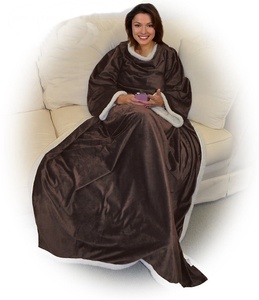 Super Soft Warm TV Throw Blanket with Sleeves Wearable Sofa Cozy Hug Sleep Blanket and <strong>Hoodie</strong> Sweatshirt Tv Blanket for Winter - Product Image 1