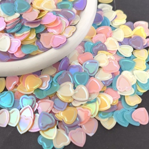 Paillettes Cœur Pastel Arc-en-ciel Mélangées pour Nail Art, Paillettes Cœur Chunky - Product Image 2
