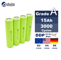 Batterie cylindrique rechargeable au phosphate de fer et de lithium (LiFePO4) de qualité supérieure A 32140, 3,2 V 15 Ah, pour véhicules électriques et vélos électriques, 3000 cycles