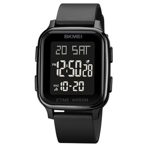 <span class=keywords><strong>Skmei</strong></span> — montre-bracelet plastique à double temps, étanche 5atm, Sport, alarme numérique, à la mode, <span class=keywords><strong>1858</strong></span> - Product Image 2