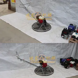 Mini 9hp behind behind sıvı soğutmalı beton bitirme araçları yüzey şamandıra makinesi işık 24 inç el düzenlenen güç mala makinesi