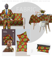 Harga Pabrik Grosir Kain Brokat Cetak Lilin Etnik Afrika Pola Batik Dua Sisi 100% Poliester Kain Ankara Tenun