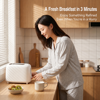 Grille-pain automatique 2 fentes pour la maison, 7 niveaux de cuisson, pour pain et gaufres, idéal pour la cuisine