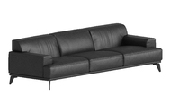Ensemble de canapé de bureau en cuir écologique moderne, trois places, avec table basse, pour la maison, le bureau, la chambre à coucher, la salle à manger, le salon, l'hôtel, les réunions