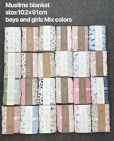 Lot de 2 couvertures d'emmaillotage en mousseline 100 % coton pour bébé, couvertures de réception pour nouveau-né, vente en gros OEM ODM