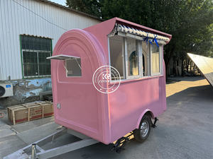 Remolque de Comida Rápida KN-220H 2026 de 2.2m de Largo, Color Rosa, Quiosco de <span class=keywords><strong>Hot</strong></span> Dogs, Carrito de Venta de Sándwiches - Product Image 4