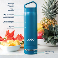Infuseur de fruits en acier inoxydable isolé sous vide de 20 oz