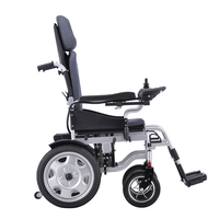 Fauteuil roulant électrique inclinable avec dossier haut, chaise plate allongée avec roues pour désactiver 50112-L036