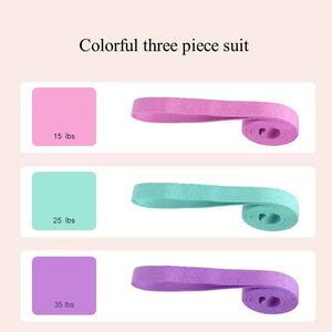 Bandas elásticas antideslizantes para fitness, bandas elásticas suaves portátiles para sentadillas, rizos de bíceps - Product Image 3