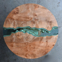 ANGAO Résine Époxy Bi-Composant Effet 3D Très Vendue, Colle AB Facile à Utiliser, Emballage Personnalisé, pour Table et Sol en Bois