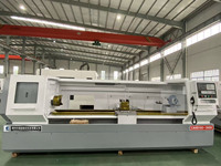 Vente d'usine CAK6150 Tour CNC à banc plat de 500 mm, machine de tournage robuste à 2 axes avec commande GSK