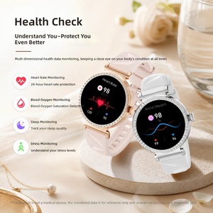 Reloj Inteligente Personalizado S16 Diamond para <span class=keywords><strong>Mujer</strong></span>, Pantalla de 1.27 Pulgadas, Duración de la Batería de 7 a 14 Días, Monitoreo de Salud, Seguimiento de Actividad Física, Mensajes - Product Image 5