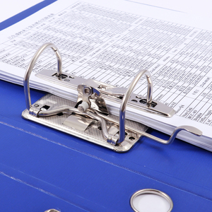 Foska 폴더 사무실 가정 용품 용 강력한 금속 클립 및 손가락 그립 구멍이있는 프리미엄 PVC A4 FC 레버 아치 파일 바인더 - Product Image 6