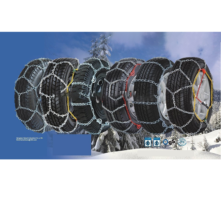 Китайская уличная зимняя Регулируемая цепь для трактора, пластиковая цепь для снега, цепи для снега в автомобильных шинах