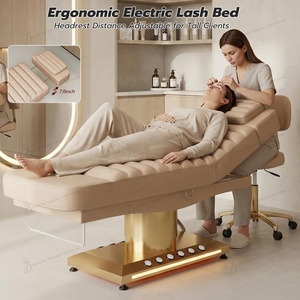 <span class=keywords><strong>Table</strong></span> de massage <span class=keywords><strong>professionnelle</strong></span> verte à 3 moteurs pour salon de beauté, esthétique, spa, soins du visage et extensions de cils - Product Image 2