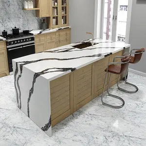 Armários de cozinha modernos de bancada em marmore Panda