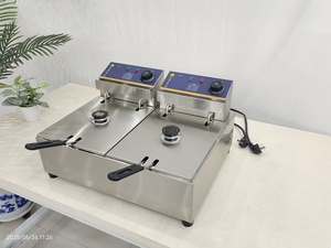 Commercial Electric/ Gas Stainless Steel Deep <strong>Chip</strong> <strong>Fryer</strong> Double/Single /Three Tank for Hotels Restaurant Farms Home Food Shops - Product Image 2
