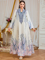 Abaya musulmane élégante brodée sur mesure, vert foncé, avec strass, manches longues, pour l'été, l'automne, l'hiver, mariage, soirée, modeste, pour adultes