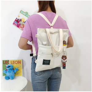 Bolso de mujer de lona de compras personalizado bolsos de hombro cuadrados informales de moda bolso de mensaje para chicas señora - Product Image 6