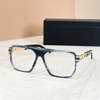Lunettes de luxe unisexe surdimensionnées 2026, monture large en acétate de haute qualité, couleur unie, style de créateur de luxe tendance