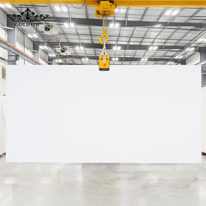 แผ่นควอตซ์สีขาวบริสุทธิ์ GOLDTOP Luxury Polished 2002 สำหรับเคาน์เตอร์ครัวสไตล์โมเดิร์นและผนังตกแต่งแบบมินิมอล - Product Image 6