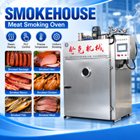 Machine industrielle de fumage de saucisses, four de cuisson et de séchage de viande