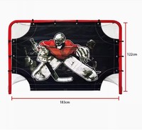 VIK MAX Easy Straps 72" Lona de Entrenamiento de Hockey Callejero de Gran Tamaño con Correas de Fácil Instalación y Objetivo de Tiro para Portero de Gran Tamaño