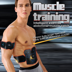 Entrenador de músculos abdominales para gimnasio en casa, pegatinas de electroestimulación abdominal de 10 intensidades, máquina de masaje abdominal eléctrica inteligente - Product Image 2