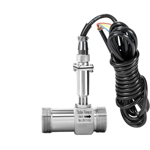 Tùy chỉnh thép không gỉ dòng chảy tuabin mét mặt bích loại chất lỏng Cảm biến lưu lượng nước tín hiệu xung OEM hỗ trợ dầu nước nóng - Product Image 1