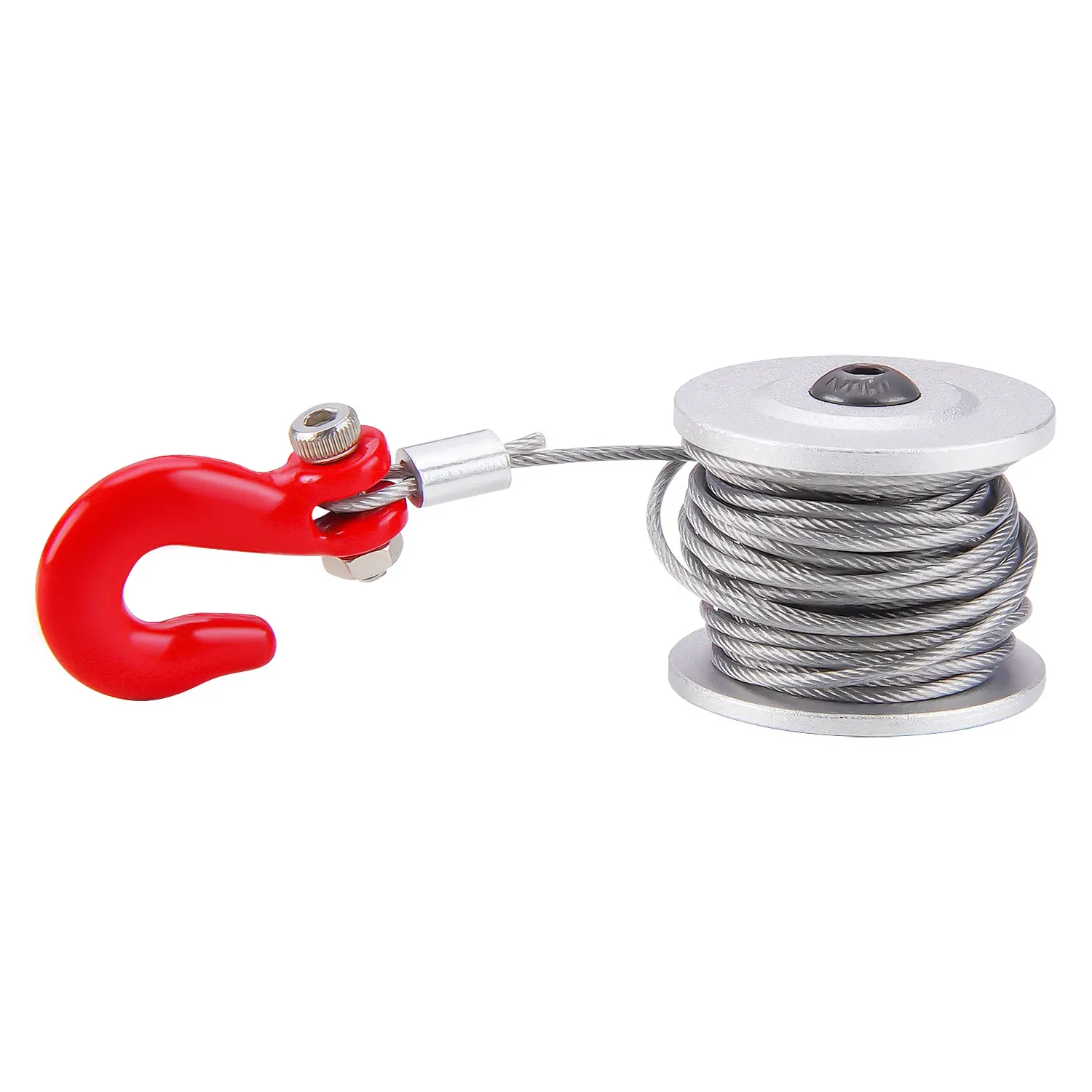 1/10 RC 25T Gear Servo Winch Wheel Drum Steel Wires Trailer Hook for RC Crawler Car Traxxas TRX4 Axial SCX10 Wraith Tamiya CC01