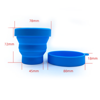Gobelet pliable en silicone sans BPA, durable, portable, pour le sport et les voyages, réutilisable, compatible micro-ondes et lave-vaisselle, avec logo, vente en gros