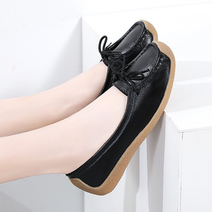 Nuovi Modelli Xuanhui: Comodi Ballerini con Tacco Basso 2cm, Mocassini Slip-on Antiscivolo per Ufficio, Lavoro e Guida, <span class=keywords><strong>Scarpe</strong></span> Piatte da <span class=keywords><strong>Donna</strong></span> - Product Image 4