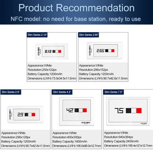 ป้ายราคาสินค้าอิเล็กทรอนิกส์อัจฉริยะสำหรับใช้ในซูเปอร์มาร์เก็ตสะดวกในการจัดเก็บร้านขายยาการ์ดการประชุมหน้าจอหมึก ESL - Product Image 3