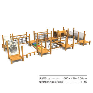 Parco <span class=keywords><strong>Giochi</strong></span> in Legno Personalizzato di Eccellente Qualità con Scivolo e Arrampicata per <span class=keywords><strong>Bambini</strong></span> Venduto Direttamente dalla Fabbrica - Product Image 2