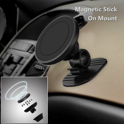 Leadingplus 360 Magnetic Car Phone Holder Mini Stand Cell Phone Magnet Mount Car Holder For iPhone Samsung