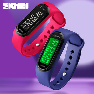 Skmei <b>Rectangular</b> Wristband Digital <b>Watch</b> Water Resistant 50M Unisex Sports <b>Watch</b> With Luminous Display For Outdoor Activities - Product Image 2