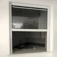 Ventanas Corredizas Simples de Aluminio Serie 83 con Vidrio Templado, Sello de Tira de Lana y Función de Inclinación para una Fácil Limpieza