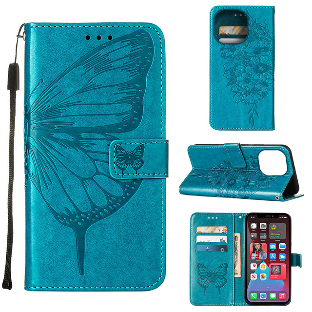 New Design Butterfly Pattern PU Leather Flip Cover case for Tecno Spark 10 Camon 19 Pro Pop 6 Pro Literary Design case
