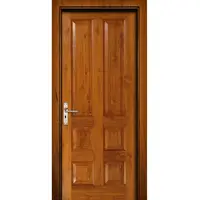 Cbmmart interior, design mais recente, madeira arredondada mdf pvc porta balanço duplo vidro entrada portas de madeira sólida