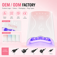 Lampe à ongles LED rechargeable sans fil Yaqin OEM avec écran LCD, séchage rapide pour salon